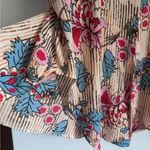 Cupshe Floral & Striped Tropical Oversized Swim Beach Button Front Cover-Up Top Photo 9