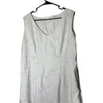 Liz Claiborne Vintage Elisabeth By ‎ 100% Linen Embroidered Dress Size 14 Photo 1