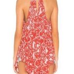 Free People NWT Linen Blend Mimi Tunic Top Lavender Combo Red Yellow White Small Photo 3