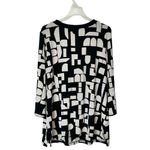 Chico's NWT Travelers Blockade Print Split Neck Tunic 3 US XL Color Smokey Taupe Photo 1