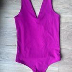 Abercrombie & Fitch Hot Pink Abercrombie Bodysuit V-Neck XS Photo 0