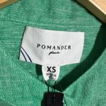 Pomander Place Lydell Shirt Dress Women XS Sea Green Linen Button Front Relaxed Photo 6