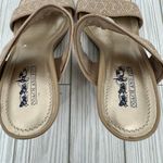 Coach and Four Viola tan wedge slip on sandals size 6 Photo 5