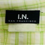 VintageY2k Lime Green Plaid Halter Dress Sz Small Photo 7