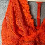 Auden Bralette Womens XS Orange High Apex Adjustable Unlined Lace Racerback NEW Photo 2