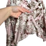 Lime n Chili Dusty Pink Floral Cold Shoulder Choker Neck Blouse Photo 7