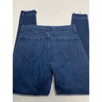 Banana Republic  Women's Jeans Skinny High Rise Frayed Hem Dark Blue Wash Sz 27/4 Photo 7