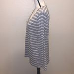 Faded Glory  silver sparkly long sleeve v-neck top Photo 4