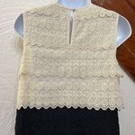 Joie  white & black tiered eyelet dress M Photo 2