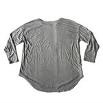 Lou & grey Loft Long Sleeve Ribbed Tunic Top Womens XL Relaxed Fit Gray Layering Photo 1