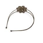 David's Bridal David’s Bridal Double Headband with Crystals and Pearls Photo 5