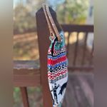 Womens Tapestry Purse/tote handbag, PORTUGAL Acores Running of The Bulls Boho Red Photo 2