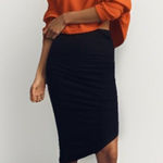 Pilcro  By Anthropologie Ribbed Batwing Pullover Women's Size 2XS‎ Orange Boho Photo 0