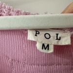 POL  Light Pink Sleeveless Textured Ruffle Hem Babydoll Dress, Size Medium Photo 5