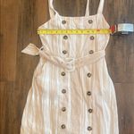 Forever 21  Beige and White Striped Dress Photo 8