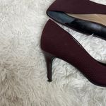 Alfani  Women's Dark Burgundy Textured Heels Photo 9