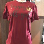Unlisted  Women's Maroon T-Shirt Size Medium Photo 7