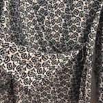 A.L.C. Ray Silk Floral Wrap Top – Boho Bell Sleeve Romance (Size 4) Black Photo 4