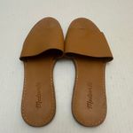 Madewell  The Boardwalk Post Slide Sandal Womens 7.5‎ Leather Caramel Brown Photo 5
