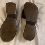 DKNY  Women's Black Slide Sandals suede size 9 rubber sole platform Photo 3