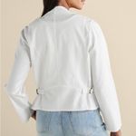 Soft Surroundings  Black Alicante Linen Blend Topper Open Front Blazer PS Photo 8