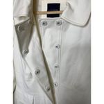 Magaschoni  Collection Womens Size 10 White Jacket Long Coat Patch Pockets Photo 8