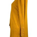 JM Collection Womens Cardigan Sweater Duster Laced Cuff Open Mustard 0 Petite Photo 6