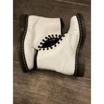Dr. Martens 11821 White Patent Leather Lace Up Combat Boots Size 8 Grunge Photo 1
