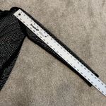 new small sheer mesh all over rhinestone mock neck bodysuit TLS2 2257 Black Photo 5