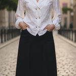 Vintage Double Breasted Soft Blazer Blouse Med Photo 0