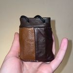 Handmade leather pouch Brown Photo 2
