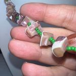 Vintage Chunky Shell and Seed Bead Necklace with Barrel Clasp Pink Photo 5