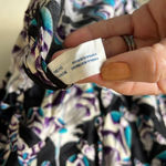 Anthropologie leifsdottir feather silk blouse Black Size 6 Photo 5