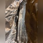 Suede Navy Blue 100% Leather Jacket M silver Asymmetrical Zipper moto classic Size M Photo 13