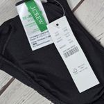 J.Crew ‎ Scrunchie-strap squareneck bikini top Black XXS NWT Photo 3