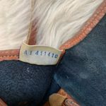 Dooney & Bourke Vintage Equestrian Bag-Navy pebbled leather with British tan trim Photo 7