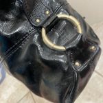 Michael Kors  Black Patent Leather Satchel Shoulder Bag Designer Purse EUC Photo 5