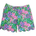 Lilly Pulitzer  A Cherry On Top Reggie Knit Shorts Classic Scallop Hem 7" Preppy Photo 0
