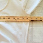 CAbi  Take a Bow White Long Sleeve Pullover Statement Neck Bow Blouse S (Stain) Photo 4