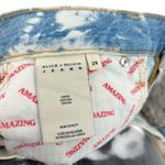 Alice + Olivia  Amazing Mid Rise‎ Vintage Shorts Denim Tie Dye Blue Size 28 Photo 9