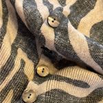 Chico's Chico’s Animal Print Zebra Light Pullover Sweater 2X Gray Ivory XXL 2X Photo 9