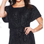 Luxology Metallic Striped Wide Leg Jumpsuit Size M New w/Tag Photo 2