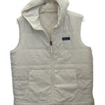 Patagonia  Women's Ivory Hooded Reversible‎ Fleece Vest Size xl Photo 0