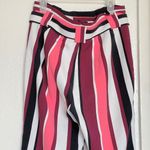 EXPRESS  Womens Pants Ankle High Rise Sz 0 R Striped Trousers Funky chic outfit Photo 5