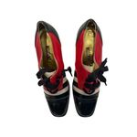 Moschino Striped Lace Up Block Shoes Women Red Black Cream Gold size size 38 Photo 6