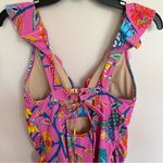 A pea in the pod Women’s  One Piece Maternity Ruffle Tie Back Swimsuit Size Small Photo 11