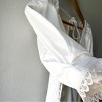 She & Sky •White Cotton Puff-Sleeve Fit & Flare Dress•Size S Photo 8