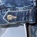 Liz Claiborne Blue Jean Jacket Distressed Vintage Style Photo 7
