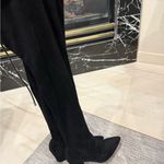 Amazon Black Knee High Over the Knee Black Heel Boots Size 7 Photo 6