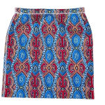 J. McLaughlin Blue Casavito Halle Reversible Pencil Scuba Stretch Skirt Knee Photo 0